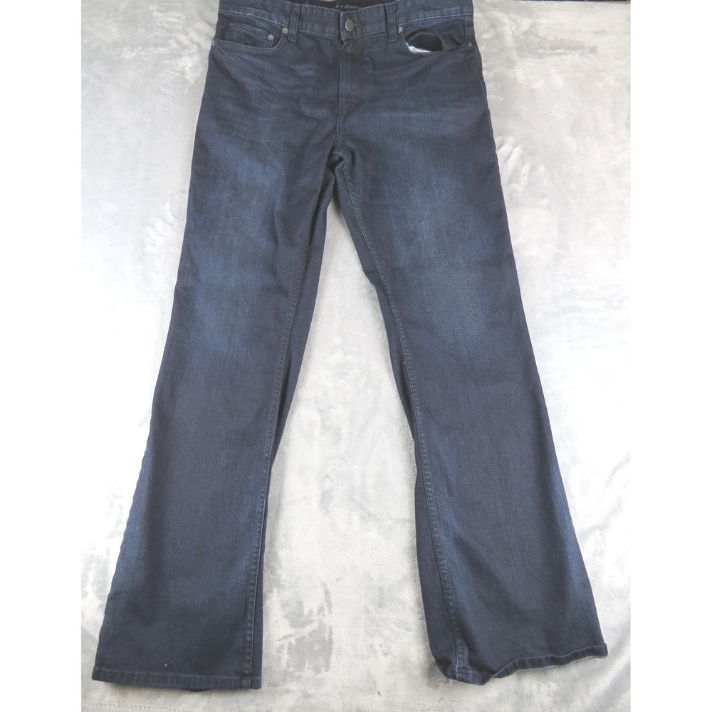 Calvin Klein women's Jeans W36‎ L34 Modern Boot Dark Wash Denim Jeans